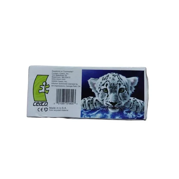 Vtg 2004 NOS Schimmel 300-Piece Snow Leopard Puzzle By Ceaco Ages 12+ My World - Picture 3 of 6